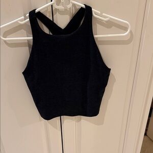 Beyond Yoga Black Cross-Back Crop Tank Top - Women